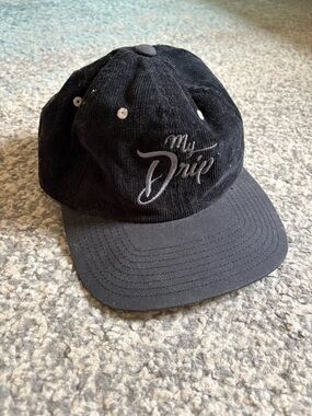 Black Corduroy SnapBack